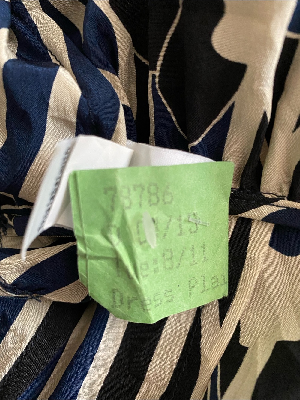 Diane Von Furstenberg elegant 100% silk Florence dress Side Zip Tie Belt Size 10 - Picture 12 of 16